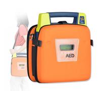 Portable Aed Storage Bag, Emergency Instrument Storage Bag, with Dual Compartments, Eye-Catching Colors, High-Density Waterproof Nylon Material, for Pharmacy, Supermarket, Camping