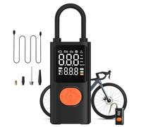 Portable Air Compressor - Portable Electric Pump - Rechargeable Lightweight Tire Inflator with Digital Pressure Maxe for Bike Bicycle Repair Ball