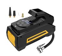 Portable Air Compressor Pump Tire Inflator With Digital Pressure Gauge Compatible With Car Motorcycle Bicycle Tires
