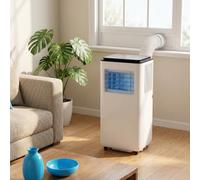 Portable Air Conditioner 10000 BTU, Mobile AC Cooler with Digital Remote, 24H Timer, Adjustable Fan Speed, Rolling Casters for Apartment, Office, Dorm