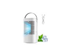 Portable Air Conditioner,1000ML Air Conditioning with Quiet Cool Mist, 7-Color Night Light, 120° Oscillation & Timer, for Bedroom, Car, Office