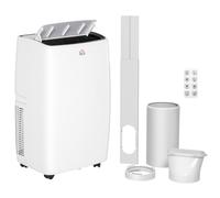 Portable Air Conditioner 12,000BTU White ABS 41x33.7x71cm Dehumidify Sleep Timer