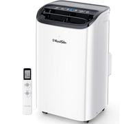 Portable Air Conditioner 14,000 BTU Cools Up to 700 Square Feet, Low Noise Portable AC Unit with Remote Control for Large Bedrooms, Office, Garage, White