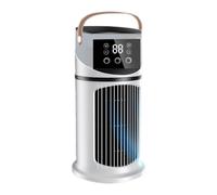 Portable Air Conditioner, 15.5x15.5x27cm, 640ml, Adjustable Misting Air Conditioning Unit With LED Light, Quiet Desktop Cooling Fan, For Quick Cooling In Hot Weather