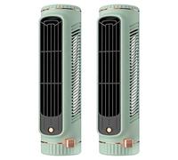 Portable Air Conditioner, 2026 upgrade Windowless Mini Ac Unit, 3 Speeds Personal Air Cooler with Cool Air Spray,USB C AC Rechargeable (2PCS Green)