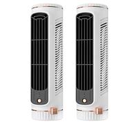 Portable Air Conditioner, 2026 upgrade Windowless Mini Ac Unit, 3 Speeds Personal Air Cooler with Cool Air Spray,USB C AC Rechargeable (2PCS White)
