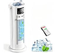 Portable Air Conditioner, 28dB Air Cooler, 26ft/s Velocity Mini Air Conditioning Unit with 2-8H Timer,120° Oscillation,1-Touch Turbo Mode Cool Mist,Low Energy Small Air Conditioner for Home(Off White)