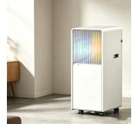 Portable Air Conditioner 4-in-1 Inverter Unit with Cooling, Heating, Dehumidification, Smart Control Panel, Dust Filter, 360° Casters for Home Office Use, UK 3-, Q7