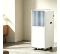 Portable Air Conditioner 4-in-1 Inverter Unit with Cooling, Heating, Dehumidification, Smart Control Panel, Dust Filter, 360° Casters for Home Office Use, UK 3-, Q6