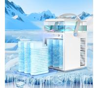 Portable Air Conditioner 4 in 1 Mini Evaporative Cooler Humidifier with App Control, 800ML Desktop Cooling Fan for Office Tent Bedroom