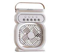 Portable Air Conditioner,4 IN 1 Portable Air Conditioner,Small Evaporative Air Cooler Fan with 3 Mist Levels & 3 Speeds,450ml Water Tank,for Home, Office, Bedroom (White)