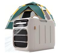 Portable Air Conditioner 420W, Quiet Compressor Air Cooler for Motorhome, Tent & Camping, Touch Display & Remote Control, No Window Mounting, No Drain Needed