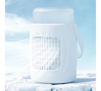Portable Air Conditioner 4IN-1 Ultra-Quiet Cooling Fan with Night Light and Cool Mist Speeds, 600ml Humidifier for Home, Office, Bedroom, Camping