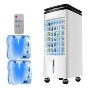 Portable Air Conditioner 5-In-1 Evaporative Air Cooler & Remote Control, 60° Tower Fan, 3 Fan Speeds, Air Purification For 150-300 Sq. Ft, Ultra Quiet, 24h Timer Cooling for Home (B)
