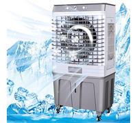 Portable Air Conditioner - 60L Evaporative Air Cooler with 3 Speeds, 4 Ice Boxes, 4 Wheels for Efficient Home/Office Cooling Solution