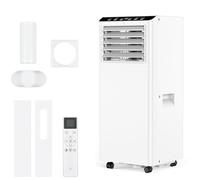 Portable Air Conditioner 7000 BTU, 5-in-1 Cooling Unit with Dehumidifier & 3-Speed Fan, 24H Timer, Sleep Mode, Remote Control, Includes Window Kit for Rooms Up to 376 Sq ft
