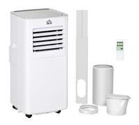 Portable Air Conditioner 7000BTU White 33.4x32.3x68.8cm Plastic Compact w/Remote