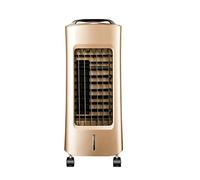 Portable Air Conditioner Air conditioning fan cold and warm dual-use remote control household refrigerator small air(Gold)