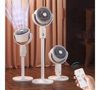 Portable Air Conditioner Air Cooler with 5 Speeds 8H Timer for Smart Auto-off 90° Oscillating Quiet Table Desk Cooling Fan Folding Standing Pedestal Fans for Bedroom Rome Office Camping Trav
