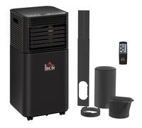 Portable Air Conditioner Black 7000BTU 67.8x30.5x32.5cm Plastic 4-in-1 LEDTimer