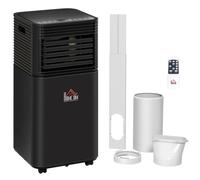 Portable Air Conditioner Black 8000BTU 69.5x31x30.5cm ABS Plastic R290 Timer LED
