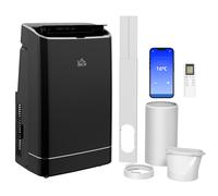 Portable Air Conditioner Black ABS 47x39.4x77cm 14000BTU WiFi Dehumidify Timer24