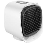 Portable Air Conditioner, Compact Fine Ice Mist Mini Air Cooler, Quiet USB Powered Fan with Turbo Wind Gathering, Top Fill Design, Lightweight Personal Cooling for Home Office Desktop Bedroom