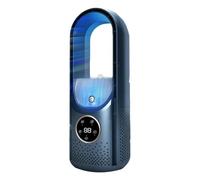 Portable Air Conditioner, Cool Air Conditioner, USB Powered Cooling Fan - 6 humidity levels and speeds for home/bedroom/office,White And Blue