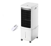 Portable Air Conditioner Cooler with Remote Control, 3 Speeds, 12L removable water tank, Evaporative Air Cooler Fan with Built-in 7.5 Hour Timer, 2 Ice Packs, for Home Office & Bedroom