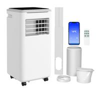 Portable Air Conditioner Cream White 35x35x72.5cm Plastic 9,000 BTU WiFi Smart+