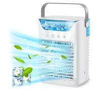 Portable Air Conditioner, Desk Cooling Fan with 3 Speed 2 Cold Fog, 700ML 3 Automatic Timing Air Cooler Humidifier Fan, Air Conditioner Fan Evaporative Air Cooler for Home