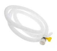 Portable Air Conditioner Drain Hose Kit with Clamp, UV Resistant | PE and ABS Build, Stainless Steel Clamp, White Finish, for Home Condensate Drainage and Outdoor Unit Replacement