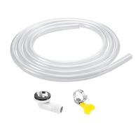 Portable Air Conditioner Drain Hose, Portable Leakproof AC Drain Hose Kit, AC Pipe Replacement with Connector and Clamp, Window Air Conditioner Unit Parts