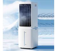 Portable Air Conditioner Evaporative Cooler with 3 Speeds, 90° Oscillation, 35dB Quiet Operation, 70W Space-Saving Cooling Fan with Wheels for Home, Office & Bedroom