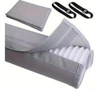 Portable Air Conditioner Hose Cover Insulating Sleeve Kit, 60x20 Inches Triple Layer Heat Insulation for 5-5.9 Inch Diameter Exhaust Hoses, Washable(Gray)