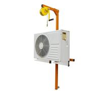 Portable Air Conditioner Lifting Tool550lbs Capacity C Bracket & 1200lbs Hand Winch for Easy Outdoor Unit Installation HeavyDuty AC Hoisting Solution