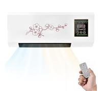 Portable Air Conditioner, Mini Wall Mounted Air Conditioner with Remote Control & Timer, Quiet Operation, Compact Cooling & Heating Unit for Bedroom, Home & Office red-flowers