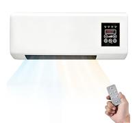 Portable Air Conditioner, Mini Wall Mounted Air Conditioner with Remote Control & Timer, Quiet Operation, Compact Cooling & Heating Unit for Bedroom, Home & Office white