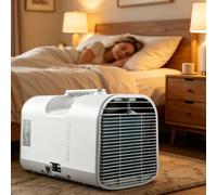 Portable Air Conditioner, Mobile Cooling Unit for Tent Camping, RV, Truck Cab & Compact Rooms, 4-in-1 Modes with Auto-Evaporation, Convenient Handle