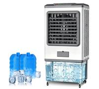 Portable Air Conditioner No Hose Cheap to Run, 20L Evaporative Air Cooler 80W, 2000m3/h Air Cooler for Living Room