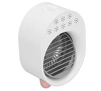 Portable Air Conditioner, Personal Air Cooler, USB Rechargeable Evaporative Air Conditioner Fan & Humidifier, Desktop Cooling Fan for Room Office, 3 Wind Speeds, 200ML Water Tank, 6 Night Light Modes
