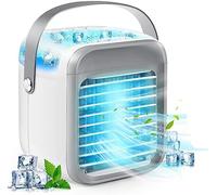 Portable Air Conditioner, Personal Cooler Fan, 3 in 1 Evaporative With Large Capacity Water Tank, Quiet Mini Conditioner Desk Cooling Fan for Home, Bedroom, Travel, and Office, Grey