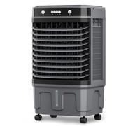 Portable Air Conditioner Swamp Cooler Evaporative Air Cooler Fan with 3 Speeds, 4 Ice Boxes, 12H Timer, Remote for Garage, Patio, Room
