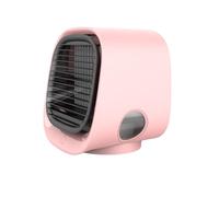Portable Air Conditioner UK|Nano Ice Cooling 7°C Drop & 30dB Ultra-Quiet|Million Negative Ions w/300ml Tank|USB Desktop Fan 3 Speeds for Baby Office