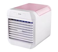 Portable Air Conditioner, USB Powered Mini Air Cooler Portable, Small Air Conditioner, Multifunctional Button Control Summer Cooling Supplies with 3 Wind Speeds for Living Room, Bedroom, Camping (A)