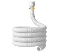 Portable Air Conditioner Water Drain Hose,9.84ft Length Outlet Pipe - Fit Hole Diameter 2.5cm Dehumidifier Drain Hose with Cuttable Rubber Joint Clamp - for Home Commercial Industrial Washer Cooler Ou