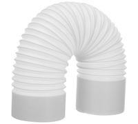 Portable Air Conditioner White 150mm X 1.5m Exhaust Hose | Polypropylene Build, Retractable Form, Counterclockwise Threaded Adapter Fit, Office and Grow Tent Use
