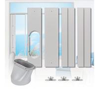 Portable Air conditioner Window Kit, Adjustable Vertical/Horizontal Sliding Window Kit Plate for Unit, AC Window Vent Seal Suitable for 5.9” AC Exhaust Hose