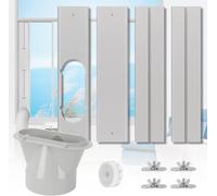 Portable Air Conditioner Window Kit, Adjustable Vertical/Horizontal Sliding Window Vent Kit Plate for AC Unit, AC Window Seal Suitable for 5.1” AC Exhaust Hose