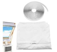 Portable Air Conditioner Window Seal with Non-Slip Two-Way Zippers for Mobile Air Con Units & Tumble Dryers, 300/400cm Universal ai r con Window Seal Kit,Waterproof UV Resistant